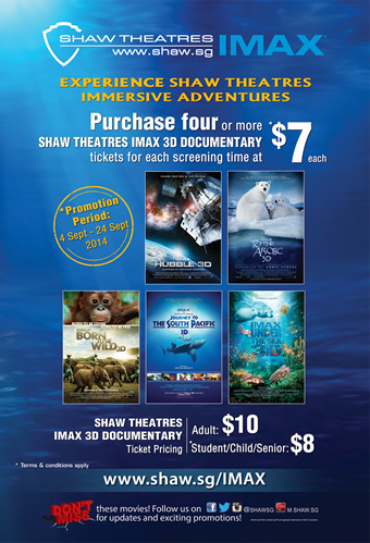 IMAX 3D Documentaries for September School Holidays - MovieXclusive.com